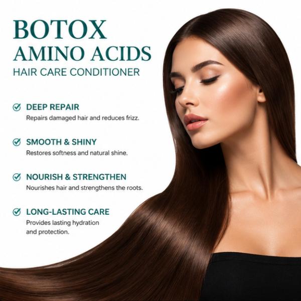 Eunomia Botox Amino Acids Sulfate Free Shampoo 1000ml – Deep Repair & Frizz Control for Dry, Damaged, Color-Treated & Keratin-Treated Hair