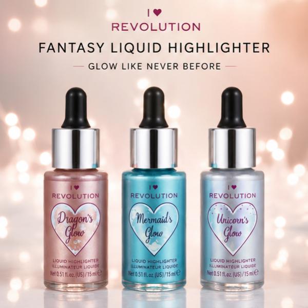 Makeup Revolution Fantasy Liquid Highlighter Dragons, Mermaid & Unicorn Glow