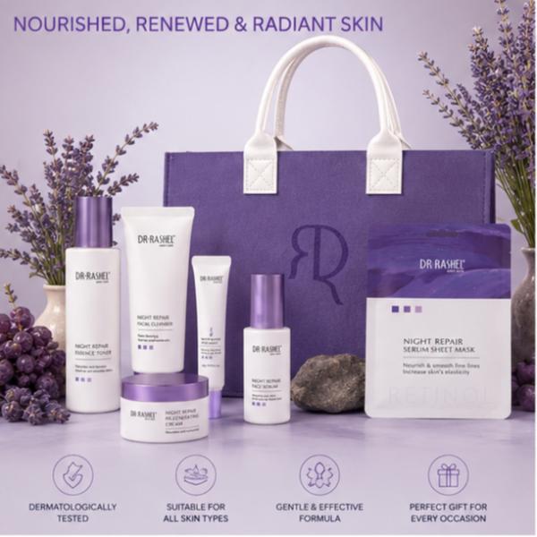 Dr. Rashel Complete Night Repair Routine Skincare Set – Nourish, Repair & Renew
