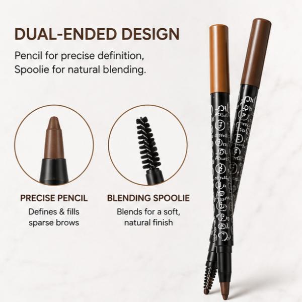 Dual Ended Eyebrow Pencil Define Fill Shape Natural Looking Perfect Brows