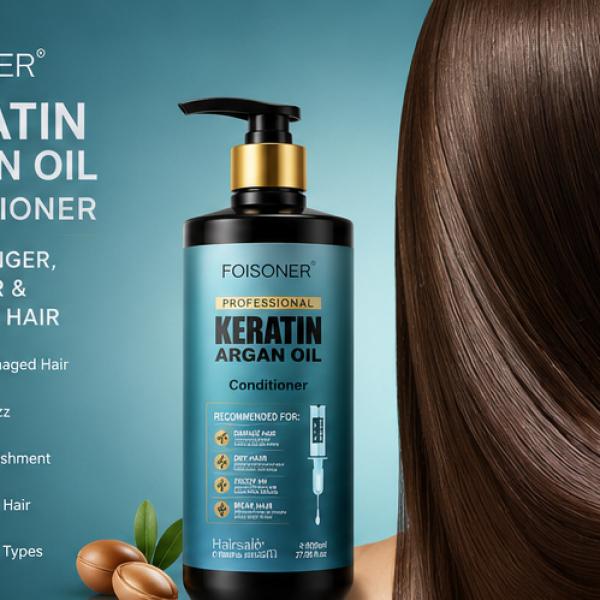 Foisoner Professional Keratin & Argan Oil Conditioner – Salon Repair Hair Care