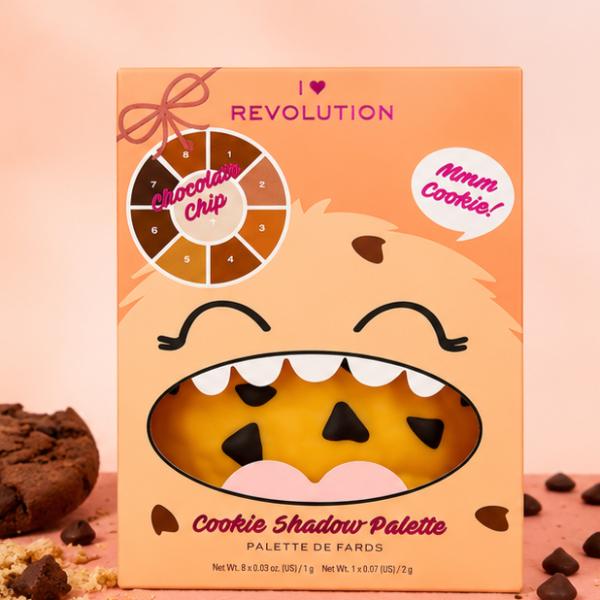 I Love Revolution Chocolate Mmm Cookie Eyeshadow Palette Matte & Shimmer Shades