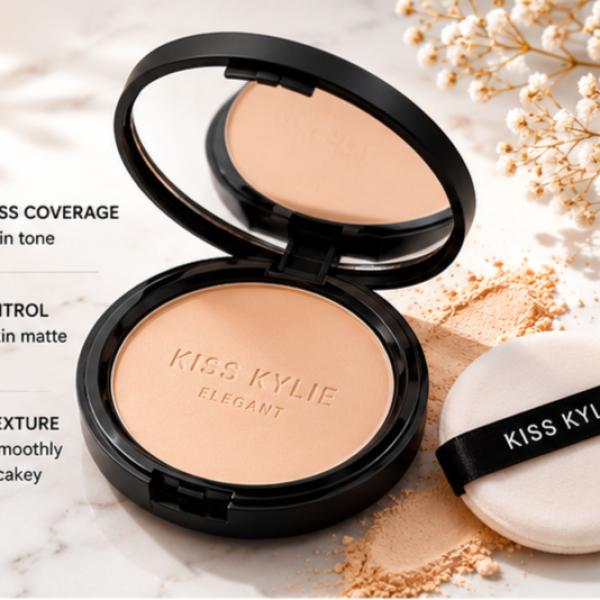 Kiss Kylie Elegant Bare Air Cushion BB Cream 10g – Lightweight Matte Foundation with Puff