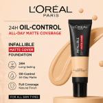 L’Oréal Paris Infallible 24H Matte Cover Foundation – Full Coverage Oil Control