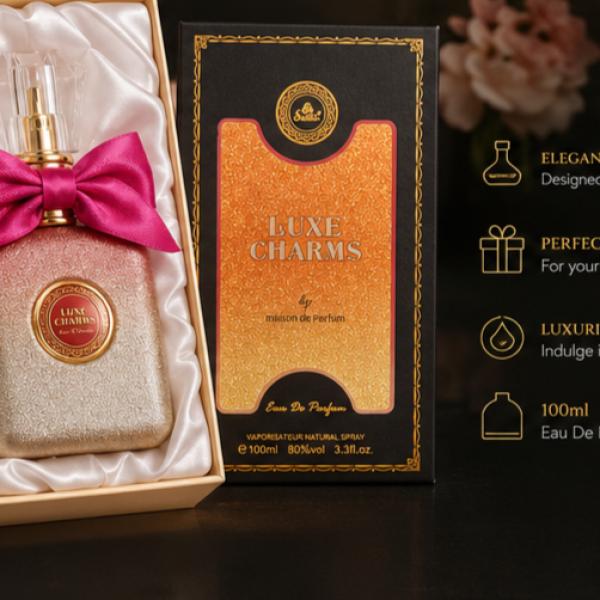Luxe Charms Eau de Parfum Natural Spray 100ml – Long-Lasting Luxury Fragrance