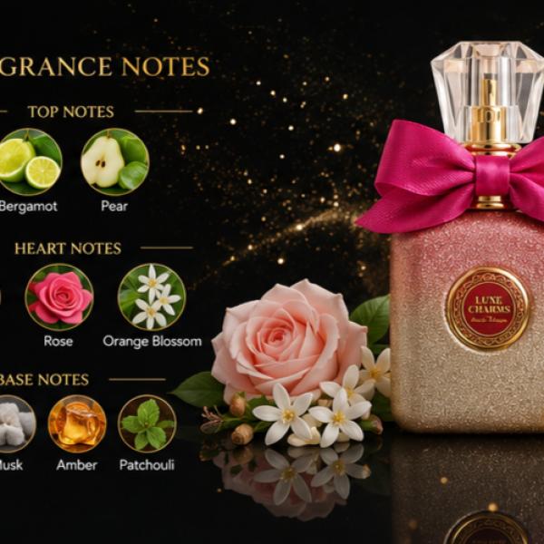 Luxe Charms Eau de Parfum Natural Spray 100ml – Long-Lasting Luxury Fragrance