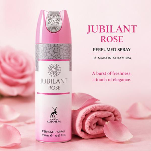 Maison Alhambra Jubilant Rose Perfume Spray Long Lasting Floral Fragrance for Women