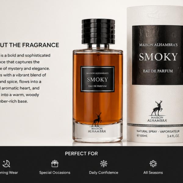 Maison Alhambra Smoky Eau de Parfum 100ml – Bold & Long-Lasting Luxury Fragrance