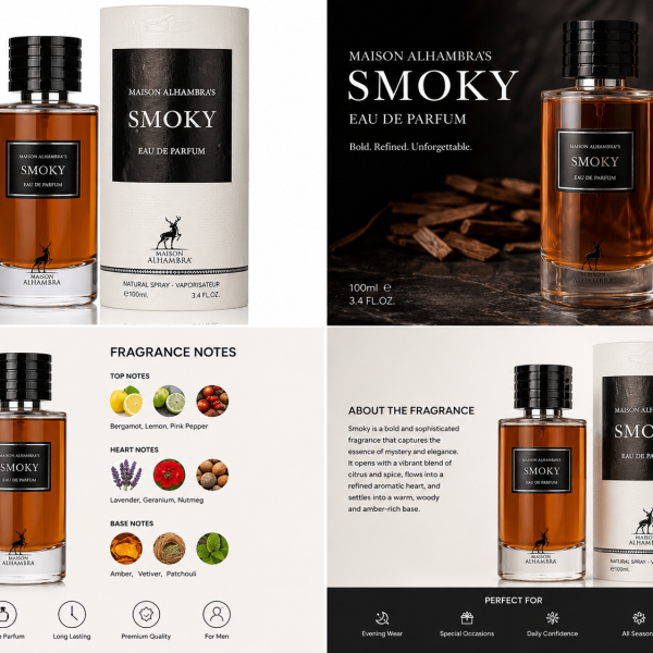 Maison Alhambra Smoky Eau de Parfum 100ml – Bold & Long-Lasting Luxury Fragrance