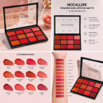 Mocallure Powder Kiss Matte Lipstick Palette 12 Colors Long Lasting Velvet Finish
