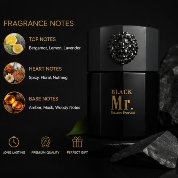 Mr. Sellion Black Eau de Parfum 100ml – Long-Lasting Luxury Perfume