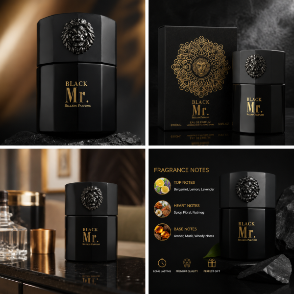 Mr. Sellion Black Eau de Parfum 100ml – Long-Lasting Luxury Perfume
