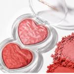 MSYAHO Heart Duo Baked Powder Makeup – Dual Color Face Powder Compact for a Soft Radiant Natural Finish