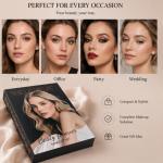 Nora Flowers All-in-1 Makeup Palette Notebook Beauty Kit Multi-Color Cosmetics Set
