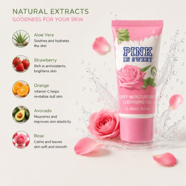 Pink In Sweet Deep Moisturizing Cleansing Gel – Hydrating Facial Cleanser