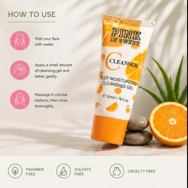 Pink In Sweet Deep Moisturizing Cleansing Gel – Hydrating Facial Cleanser