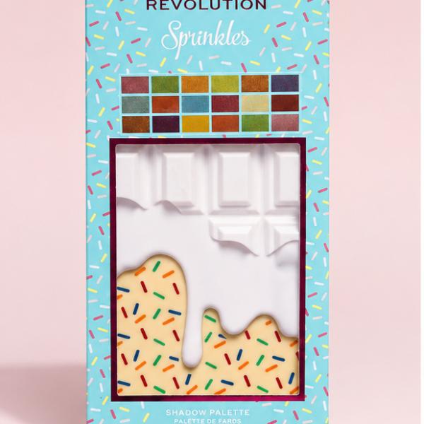 I Love Revolution Sprinkle Eyeshadow Palette – 18 Color Matte & Shimmer Eyeshadow Palette for Everyday & Bold Eye Makeup Looks