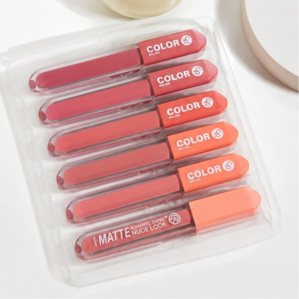 Romantic Empire Matte Nude Look Liquid Lipstick Long Lasting Velvet Lip Color
