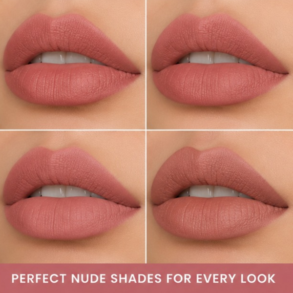 Romantic Empire Matte Nude Look Liquid Lipstick Long Lasting Velvet Lip Color