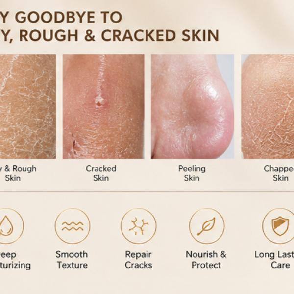 SADOER Anti-Cracking Hand & Foot Cream Shea Butter Repair Moisturizing Nourishing Skin Care