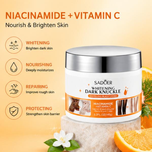 SADOER Dark Knuckle Whitening Cream with Niacinamide & Vitamin C Brightening Care