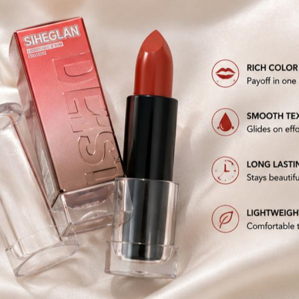 Siheglan Matte Lipstick – Long Lasting Super Pigmented Velvet Matte Lip Color