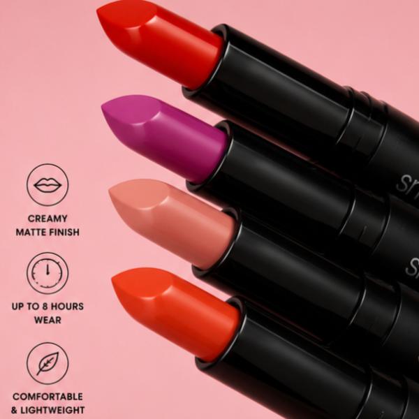 Smashbox Always On Creamy Matte Lipstick Long Lasting Bold Lip Color