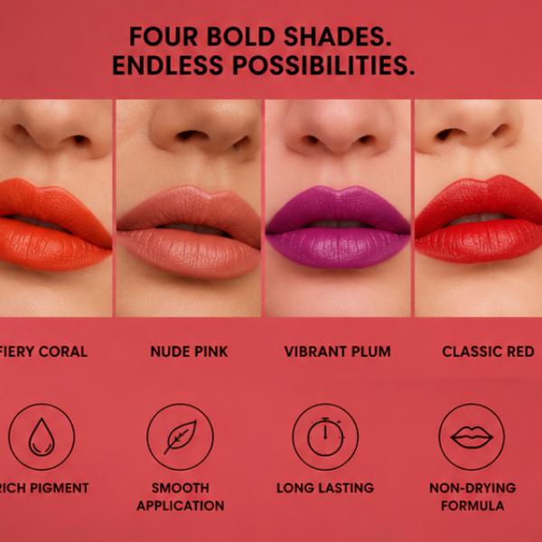 Smashbox Always On Creamy Matte Lipstick Long Lasting Bold Lip Color