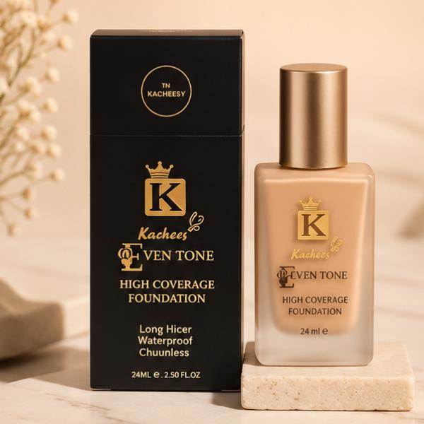 TN Kacheesy K Kachees Even Tone High Coverage Foundation 24ml Waterproof Long Wear