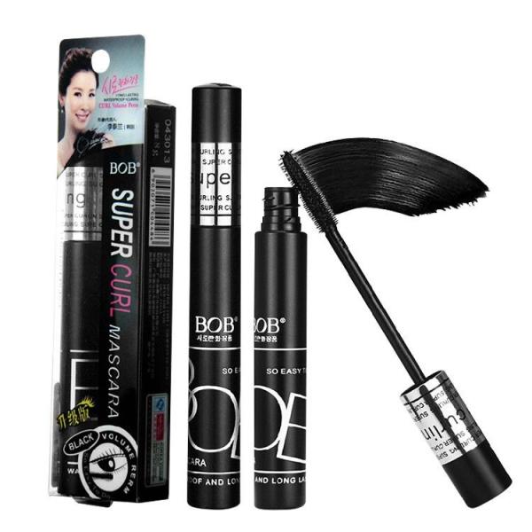 BOB Super Curl Waterproof Black Mascara with Volume, Lengthening and Smudge-Resistant Formula
