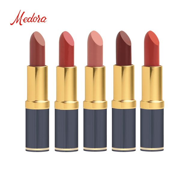 Medora Lipstick Set of 5 - Vibrant and Elegant Shades Collection