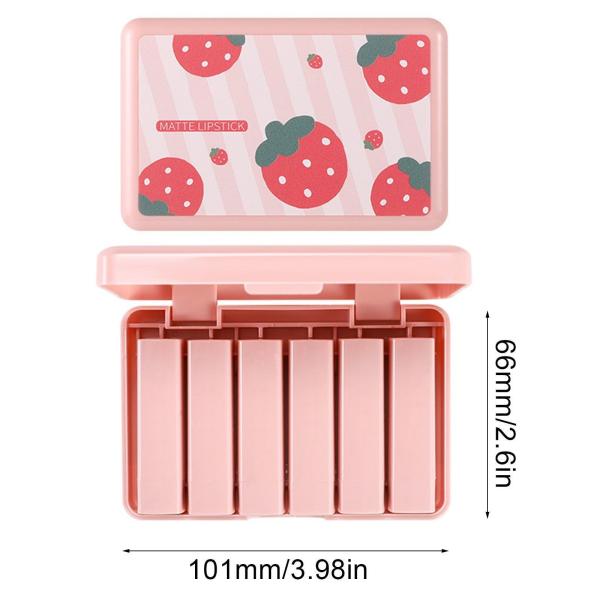 Dragon Ranee Colourme Mini Lipstick Set - 6 Matte Shades, Waterproof and Sweatproof