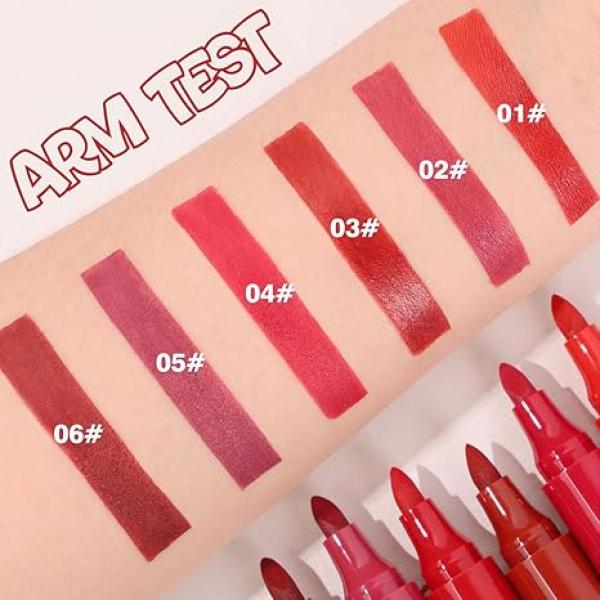 SIHEGLAN Colour Lip Stain Set – Stay Matte Liquid Lipstick Pen with Fruity Scent