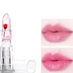 Magic Temperature Color Changing Lipstick 6-Pack with Real Flower in Transparent Jelly Balm