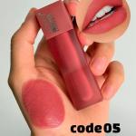Hudamoji Teddy Matte Lip Gloss with Velvet Finish and Long-Lasting Pigmented Color