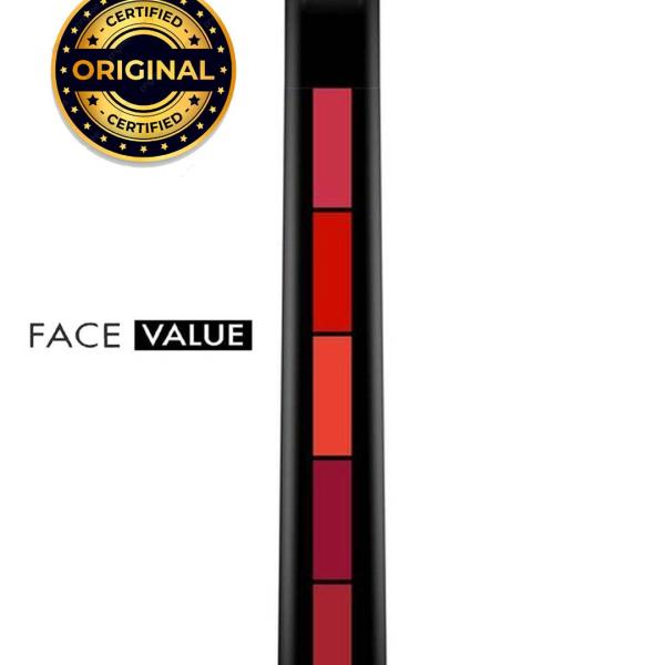Renée FAB 5 5-In-1 Waterproof Velvet Matte Lipstick Stick - Long-Lasting, Multi-Shade Compact