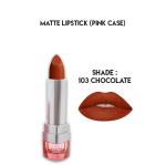 Glamorous Face Matte Lipstick with Vitamin E & Aloe Vera - Pink Case