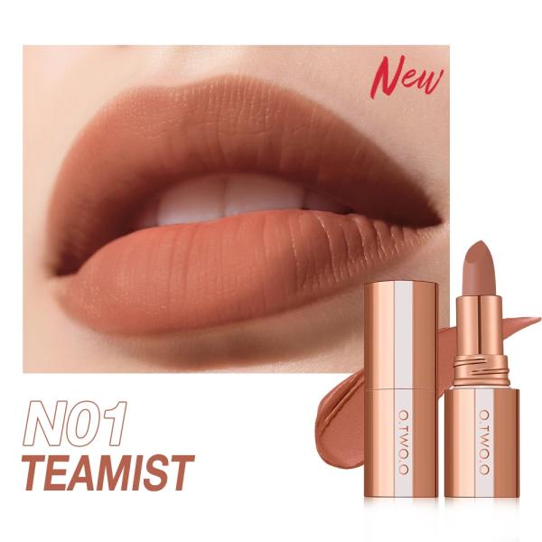 O.TWO.O Matte Bullet Lipstick – Rich Pigmentation, Smooth Application, Long-Lasting Wear