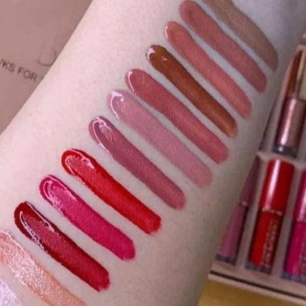 Nude Liquid Lipstick Set - Velvet Matte & Glossy Korean Lip Gloss Kit, Waterproof and Smudge-Proof
