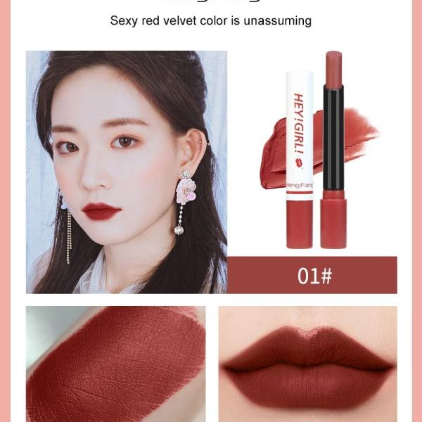 NB Hey Girl Matte Lipstick Pack of 4 Velvet Long-Lasting Semi-Matte Lip Colors
