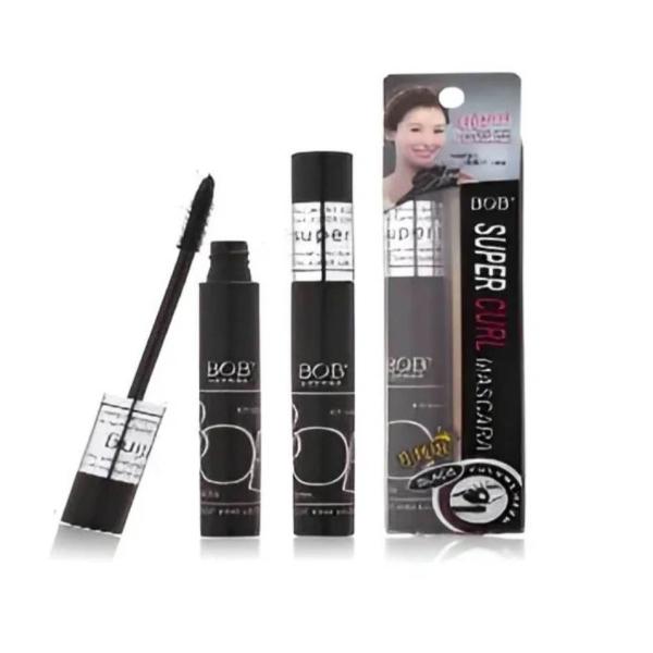 Bob Super Curl Black Waterproof Mascara - Smudge-Free, Long Lasting