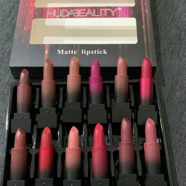 SUBI Matte Lipstick Pack of 6 & 12 Multicolor Shades Including Red, Pink, Brown