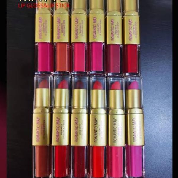 Matte Lipstick 2-in-1 Pack - Set of 6 High-Quality Matte Lipsticks