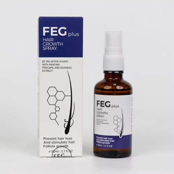 FEG Plus Hair Growth Spray 50ml | Hair Care Spray for Men & Women | Scalp Nourishing Hair Treatment