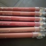 Lip Liner Pencil Sets in Nude and Dark Matte Shades - Packs of 2, 3, 6, or 12, Waterproof
