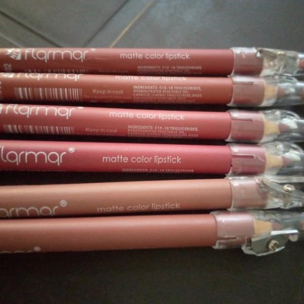 Lip Liner Pencil Sets in Nude and Dark Matte Shades - Packs of 2, 3, 6, or 12, Waterproof