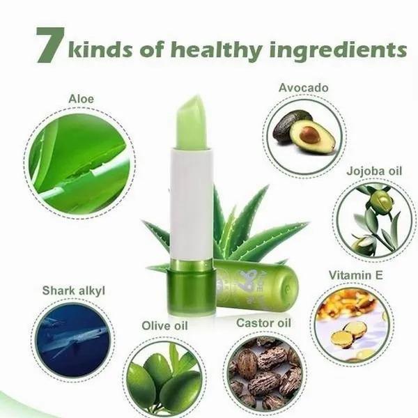 Cosmet Corner Aloe Vera Soothing Lipstick with Color Changing Pink Balm