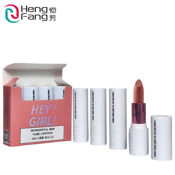 Heng Fang Hey Girl! Mini Matte Lipstick Set – 4 Shades, Travel-Friendly and Long Lasting