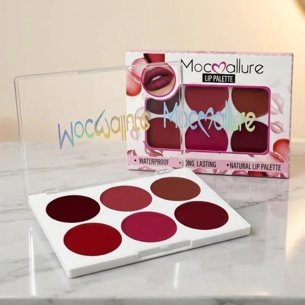 Matte Lipstick Palette with 12 Nude and Pink Shades – Professional, Long-Lasting, Highly Pigmented Lip Makeup Kit for Women