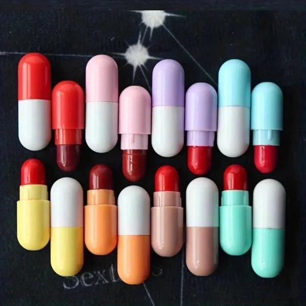 Mini Matte Lipstick Set - Portable Capsules with Vibrant Long-Lasting Colors